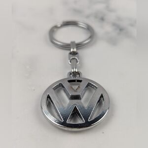 Volkswagen VW Metal Key Chain Keyring Silver